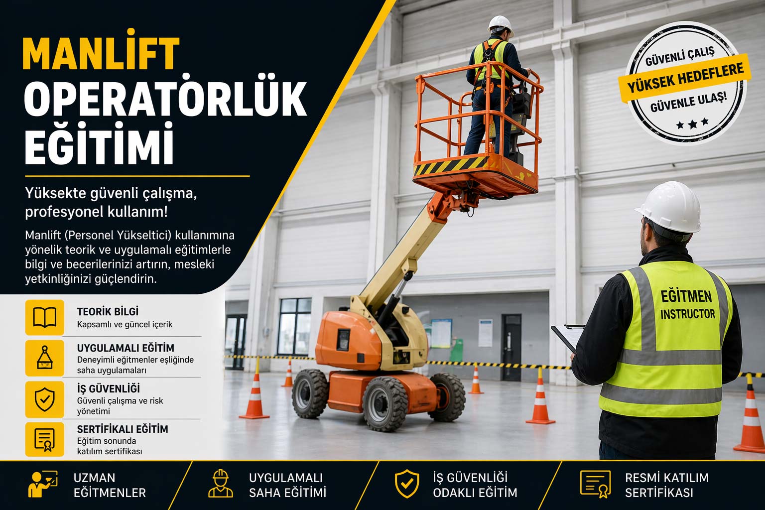 Manlift (Personel Yükseltici) Operatörlük Eğitimi