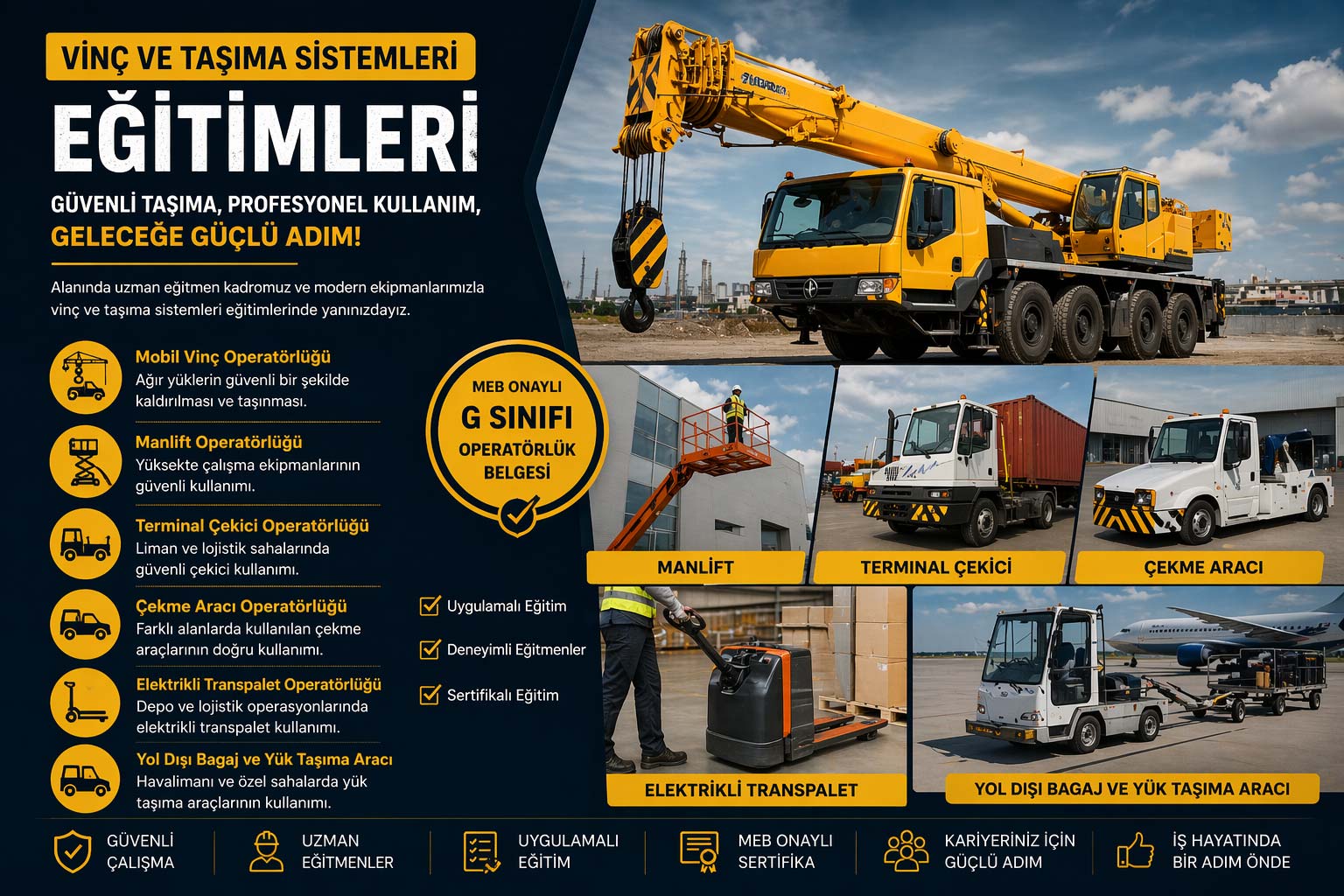 Vinç ve Taşıma Sistemleri Eğitimleri